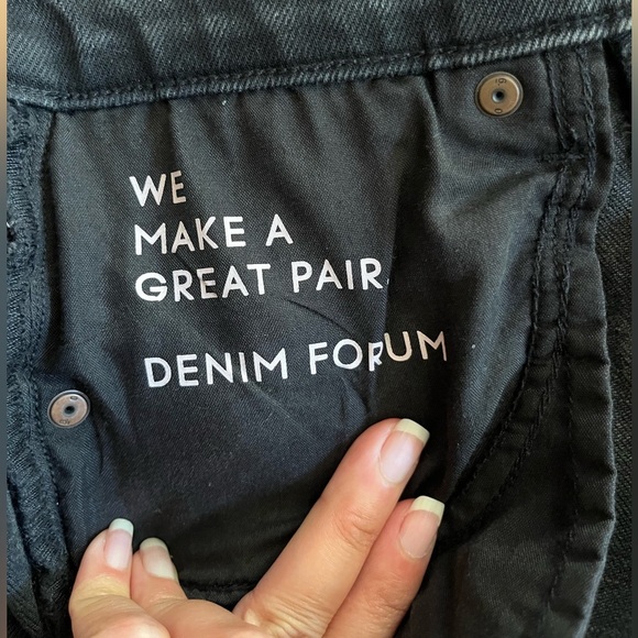 Denim Forum The Yoko High Rise Slim Jeans โ Black | Size 26 | Button-Up Style ๐ค - Picture 11 of 12